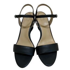 Naturalizer Women's Bristol Wedge Ankle Strap black Sandal